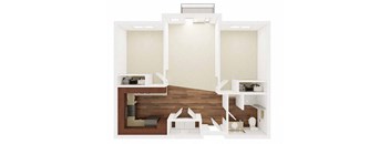 Two bedroom floor plan