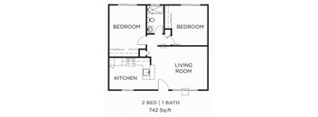 two bedroom floor plan