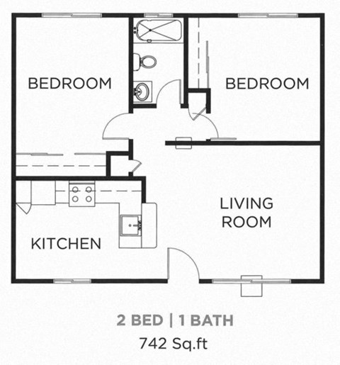 two bedroom floor plan
