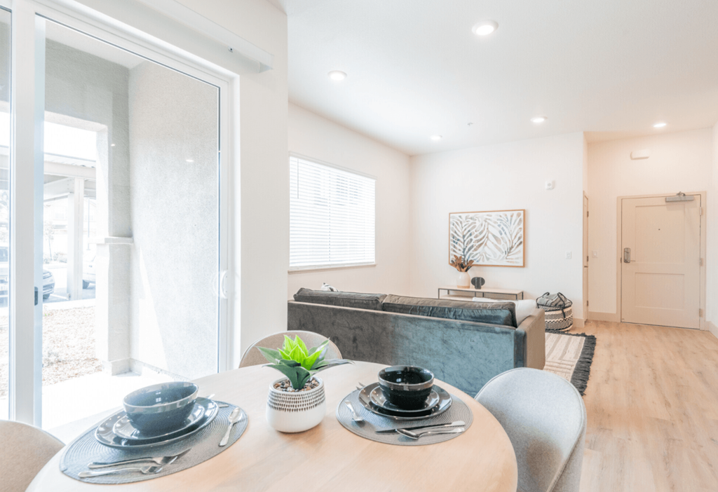 Dining area off of living area