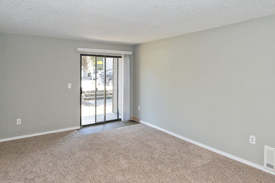 Studio Apartments in Kent WA - The BLVD - Living Room with Plush Carpeting