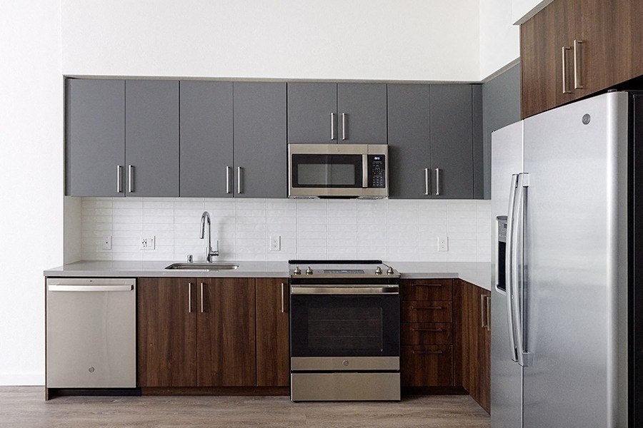 The Mansion two tone cabinetry