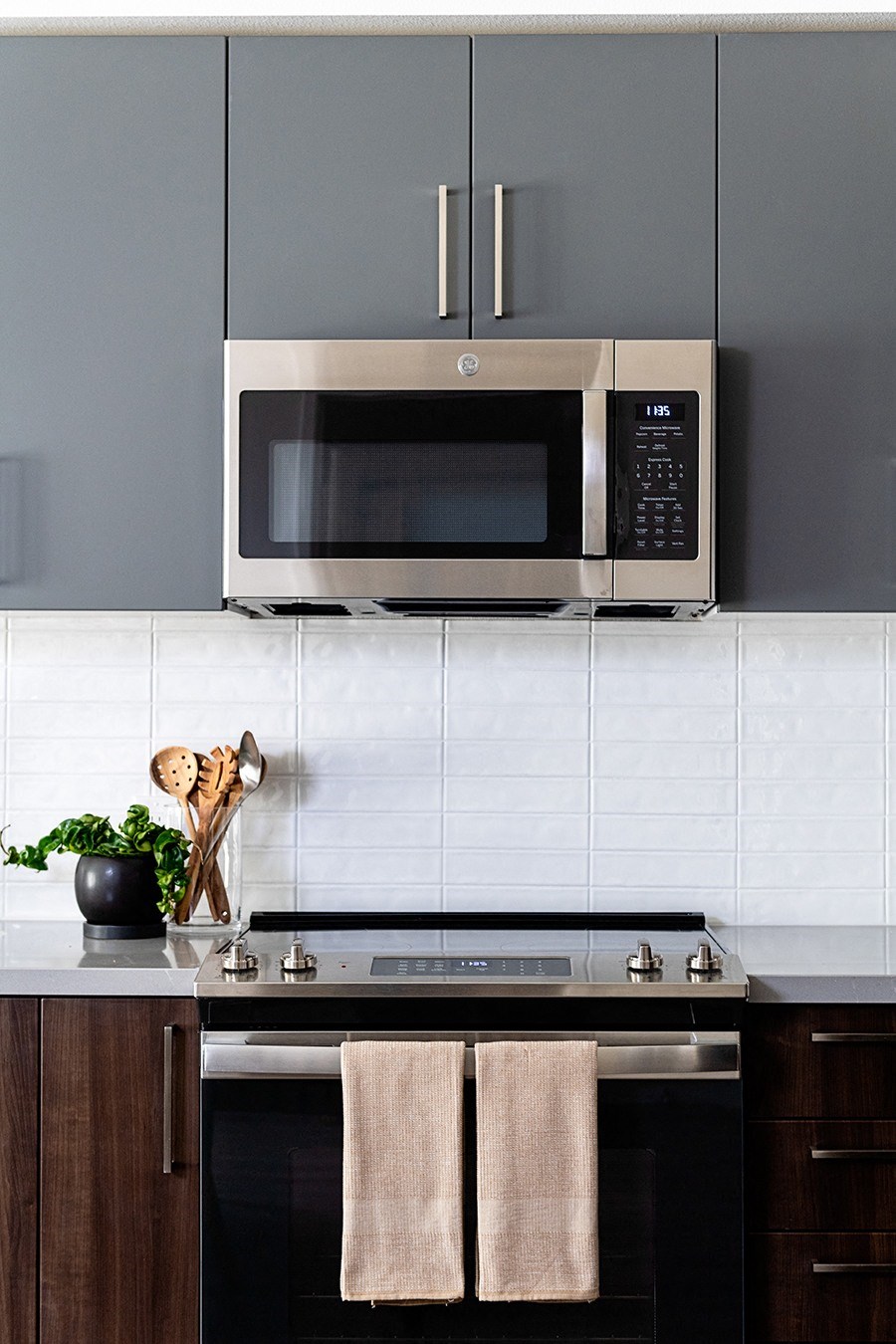 The Mansion built in microwave over stove