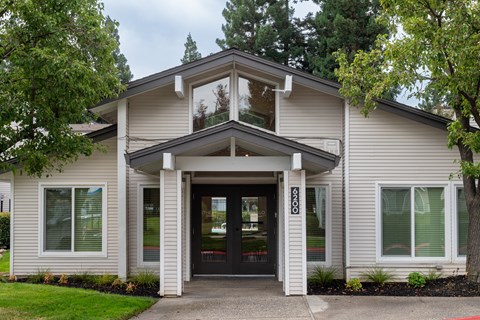 Community room entrance at THE ARLO, California, 95621