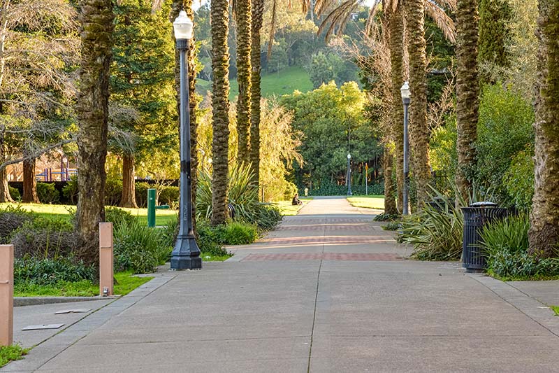 Walking Path in Park at 215 Bayview Apartments, California, 94901