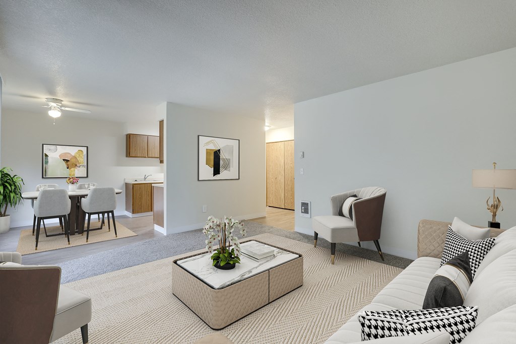 Living room at TOWNSHIP SHERWOOD, Oregon