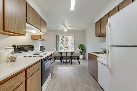 refrigerator, stove, dishwasher, plenty of counter space for prep. at TOWNSHIP SHERWOOD, Oregon