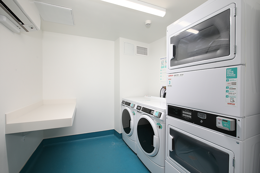 On-site laundry facilities