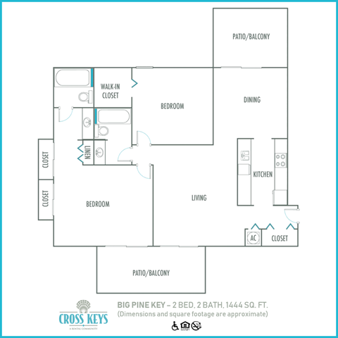 2 bed 2 bath at Cross Keys, Florida