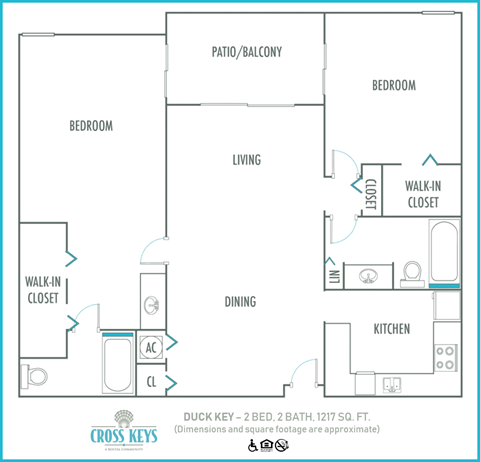 2 bed 2 bath B at Cross Keys, North Lauderdale