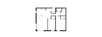 2 bedroom floor plan