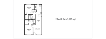 a floor plan of a bedroom house at THE EASTWOOD, AUSTIN, TX 78705