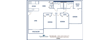 3 BED 2 BATH - THE HIGHLAND - CYPRESS TRACE