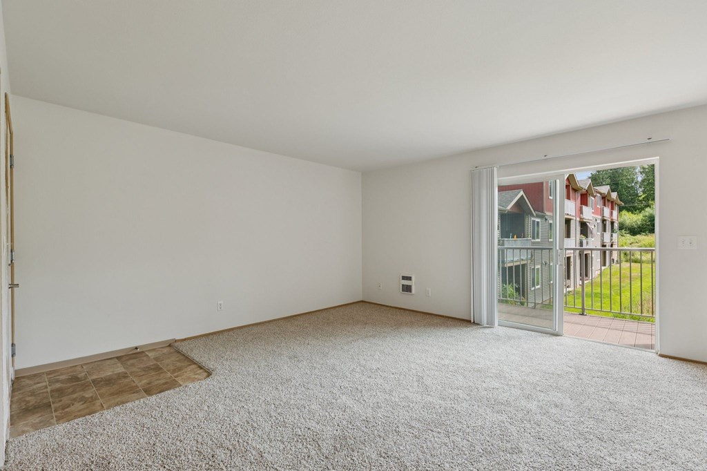 Living Area With Balcony at The Timbers by Vintage, WA 98223