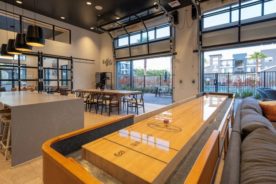 Game Room With Shuffleboard at 38 NORTH, Santa Rosa, CA