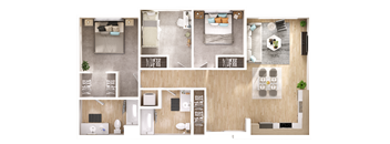 Three bedroom floor plan 