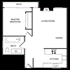 One bedroom floor plan
