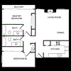 Two bedroom floor plan