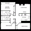 Three bedroom floor plan
