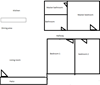 Three bedroom floor plan