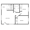 Two bedroom floor plan