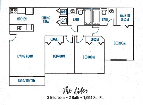 THE ARDEA Floor Plan at Heron Pointe, Miramar, 33025