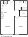 One bedroom floor plan