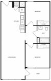 Two bedroom floor plan