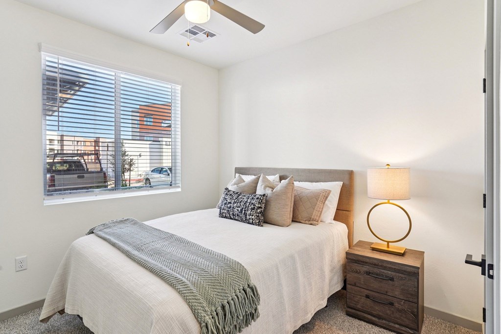 Bedroom With Ceiling Fan at Cottonwood Ranch, Casa Grande, 85122