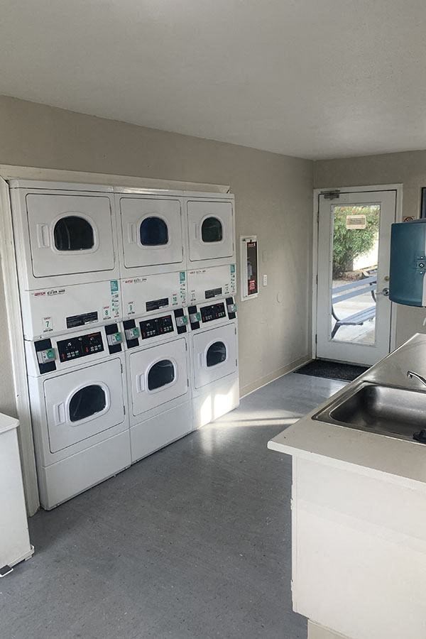 card operated laundry facility