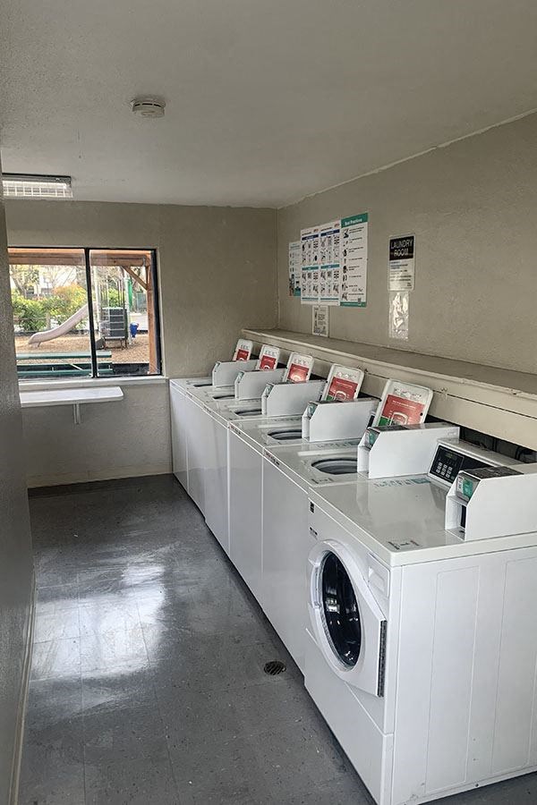 card operated laundry facility