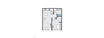 A10 Floor Plan at THE MOD AT MIDTOWN Apartments, California