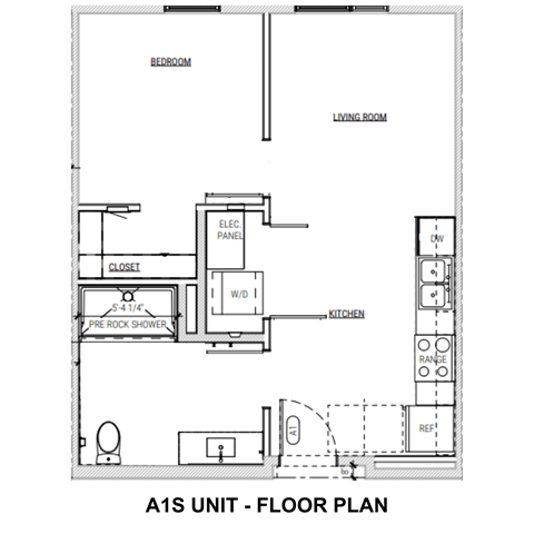 A1S Floor Plan at Traditions at Hazelwood, Portland Oregon