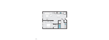 A6 Floor Plan at THE MOD AT MIDTOWN Apartments, California