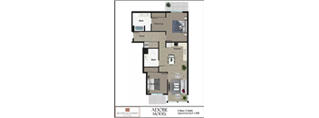 Adobe 2 bedroom 2 bath floorplan