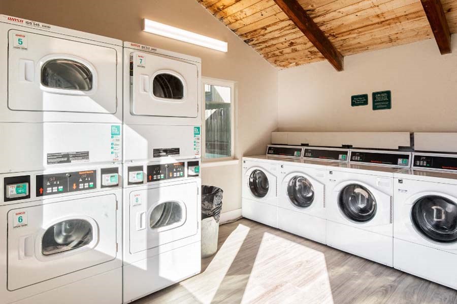 Laundry facility with washer and dryers