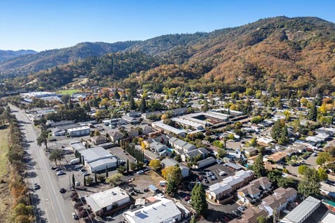 Ariel view of city and community