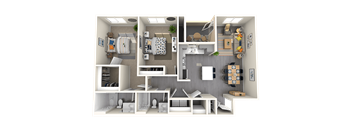 2 bed 2 bath A at THE RISE APARTMENT HOMES, Las Vegas, NV