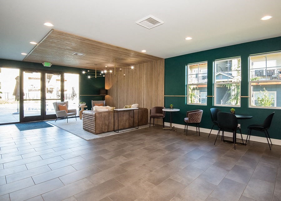 Leasing office seating area