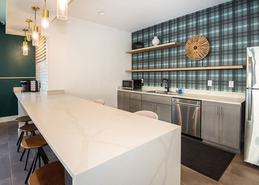 Leasing office kitchen