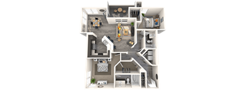 2 bed 2 bath B at THE GALLERYAPARTMENT HOMES, Las Vegas, NV