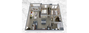 B1 aLT two bedroom one bathroom