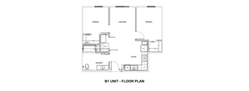 B1 Floor Plan at Traditions at Hazelwood, Portland, 97216