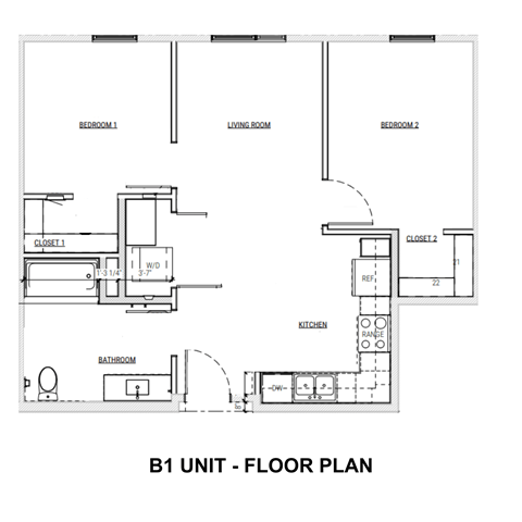 B1 Floor Plan at Traditions at Hazelwood, Portland, 97216