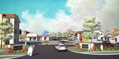 Rendering of Entry to community