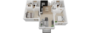 Station by Vintage Two bedroom floor plan