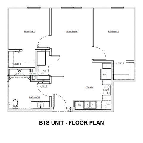 B1S Floor Plan at Traditions at Hazelwood, Portland, OR 97216