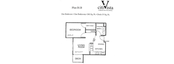 a floor plan for a bedroom apartment
