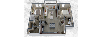 Two BedroomTwo Bathroom