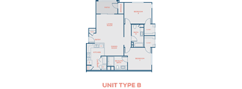 2 Bedroom 2 bath floor plan